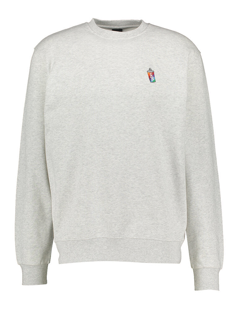 Pull gris avec logo graffiti NNSN