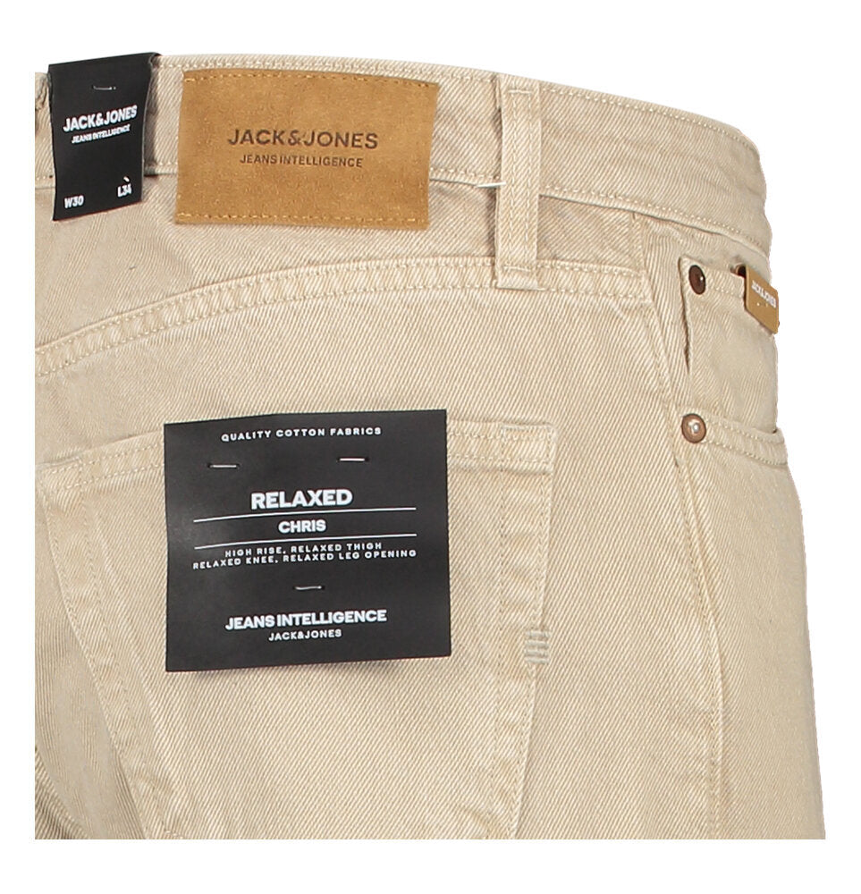 Jean beige ample JJichris Jach &amp; Jones
