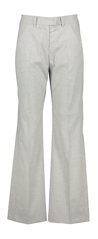 Lichtgrijze lange wijde geklede broek Style.Maine Brax