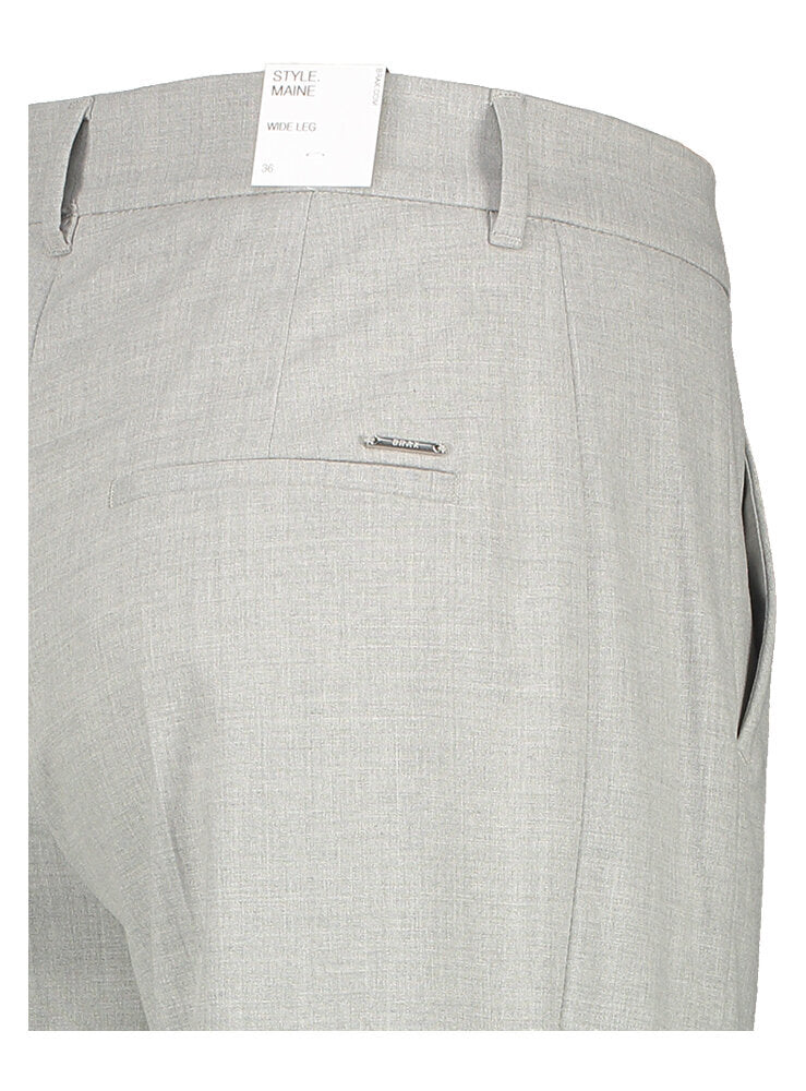 Pantalon habillé long et large gris clair Style.Maine Brax