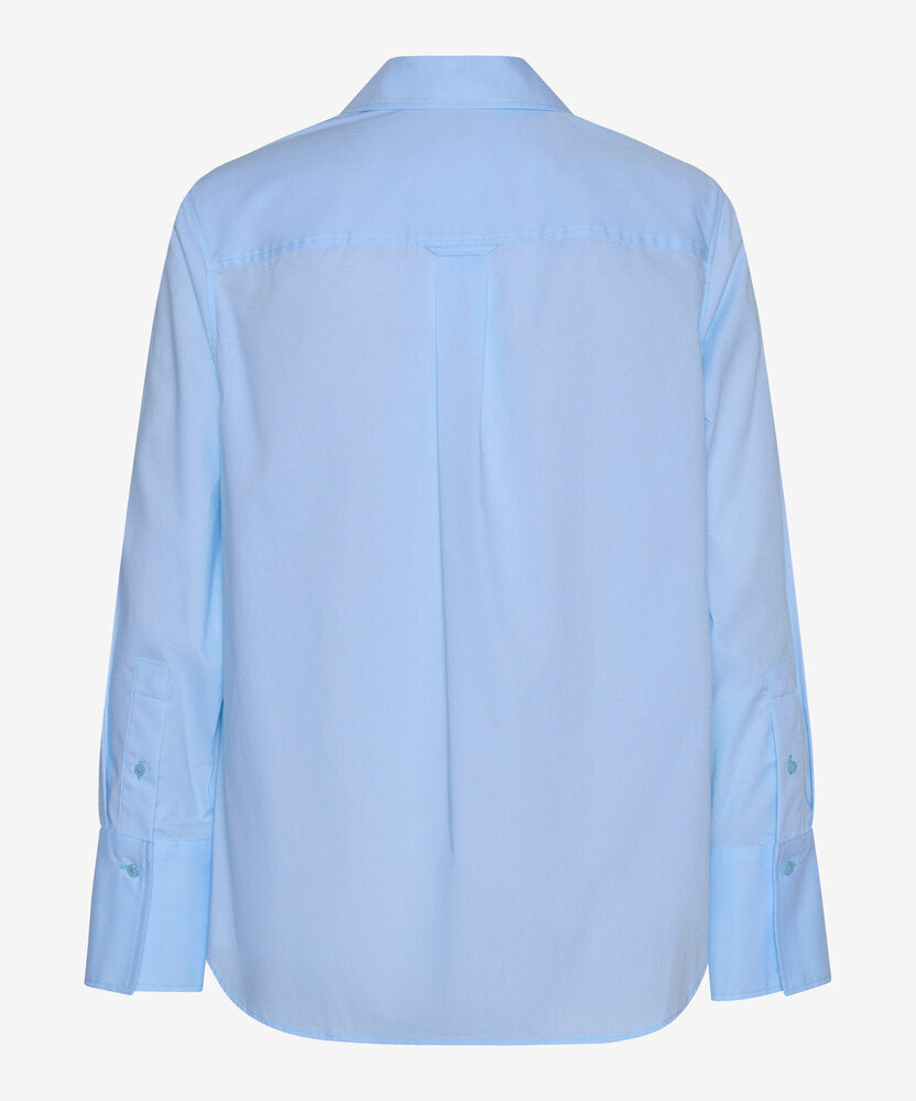 Chemisier en coton bleu clair Brax