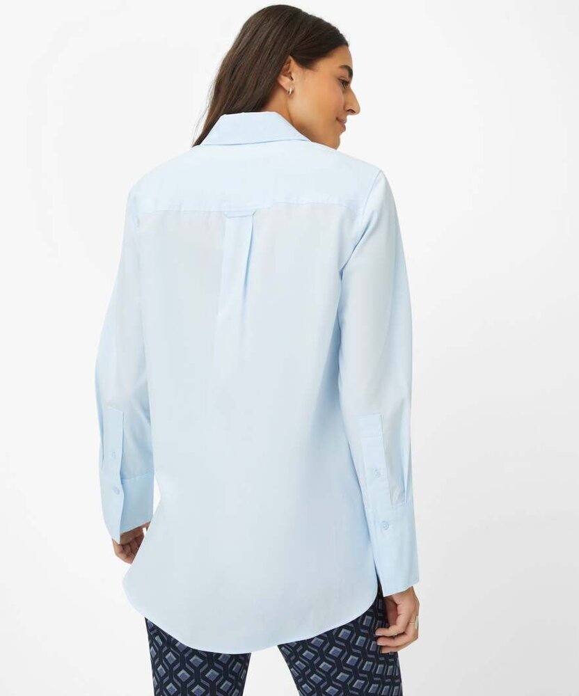 Chemisier en coton bleu clair Brax