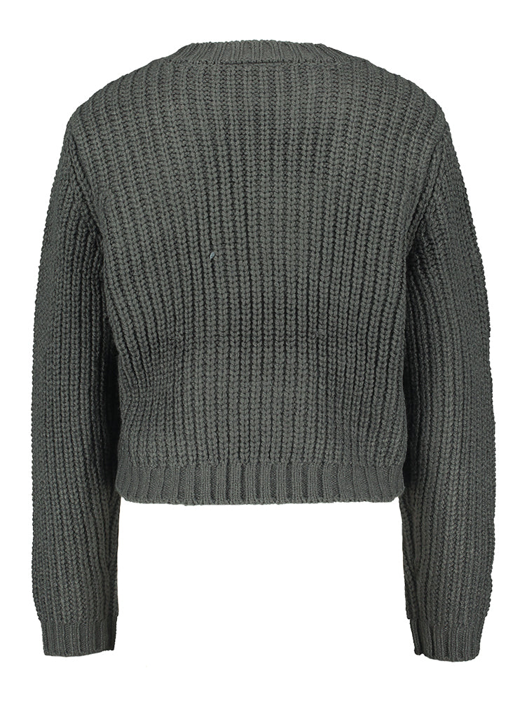 Donkergrijze gilet met knopen en speciale zakken Viberg Vila