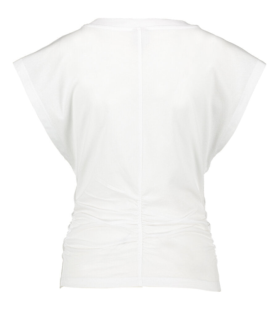 Witte t-shirt met extra korte mouwen Jelona Baum Und Pferdgarten