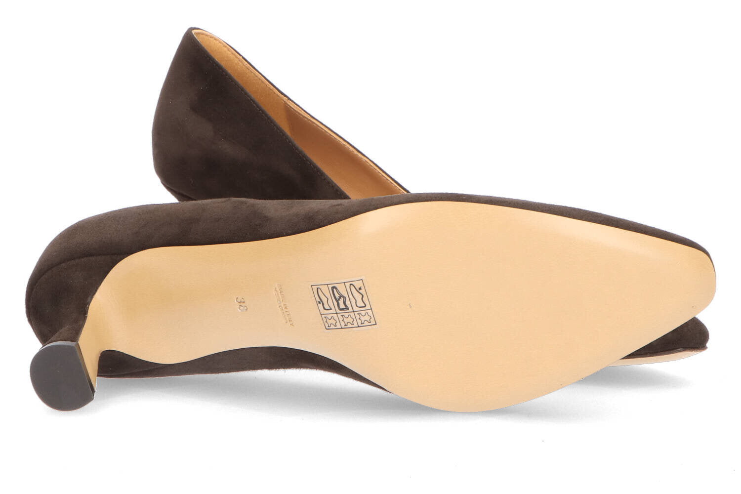 Testa di moro bruine suede pumps Codo Voltan