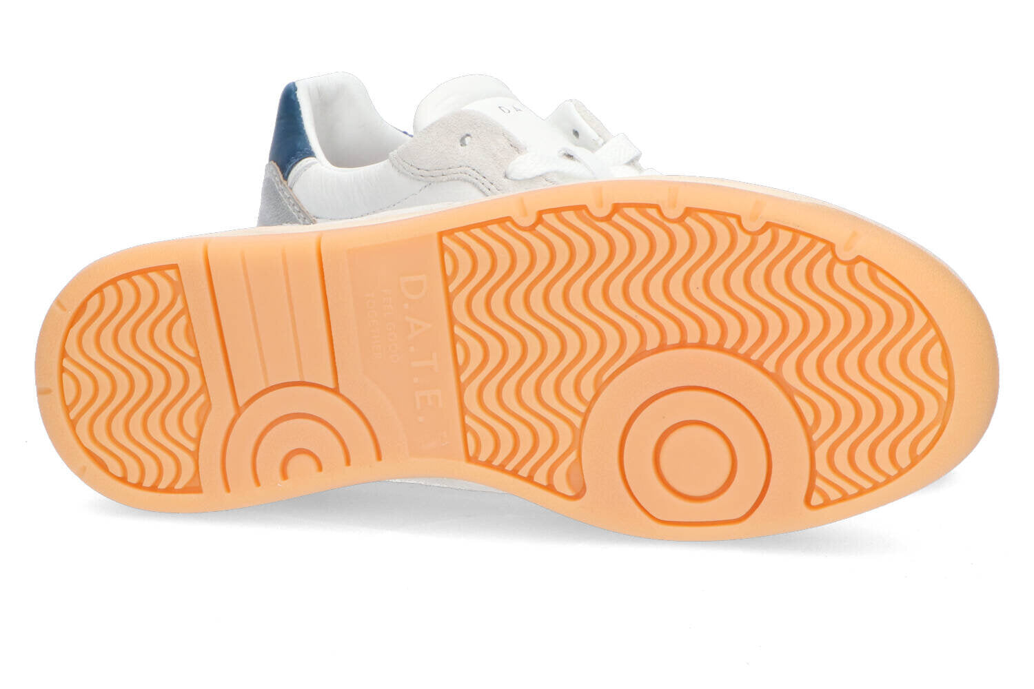 White silver lage sneakers D.A.T.E