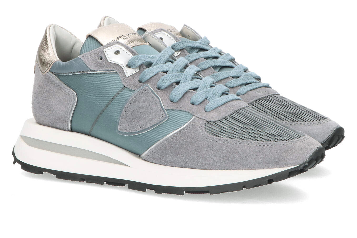 Jeansblauwe lage sneakers Philippe Model