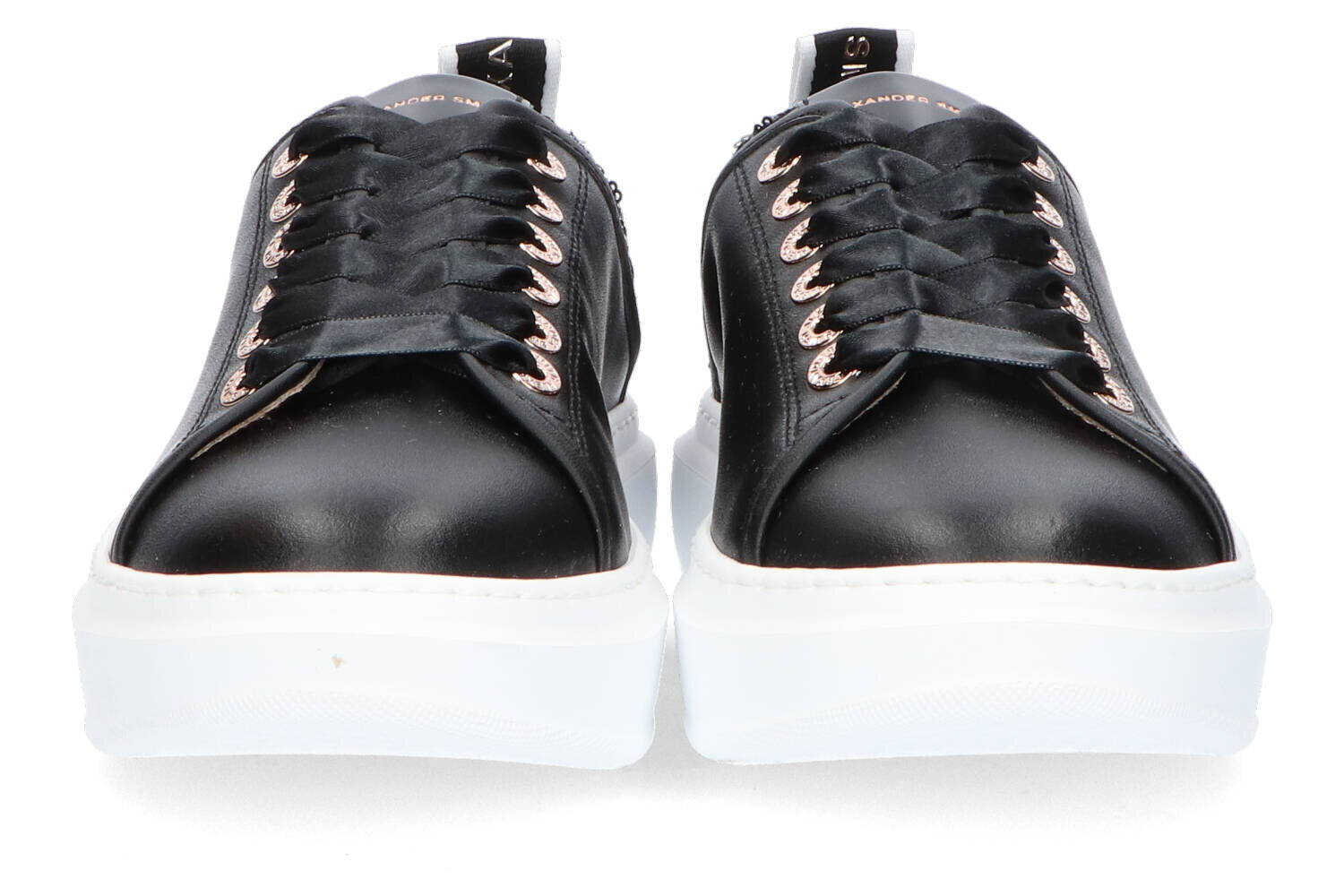 Baskets basses noires Wembley pour femme Alexander Smith