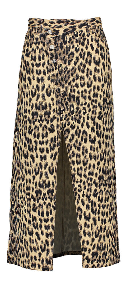 Jupe en jean imprimée tigre avec boutons en haut Sigge Baum Und Pferdgarten