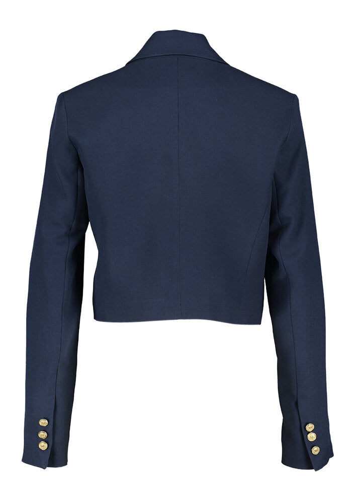 Blazer court à boutons dorés Accès