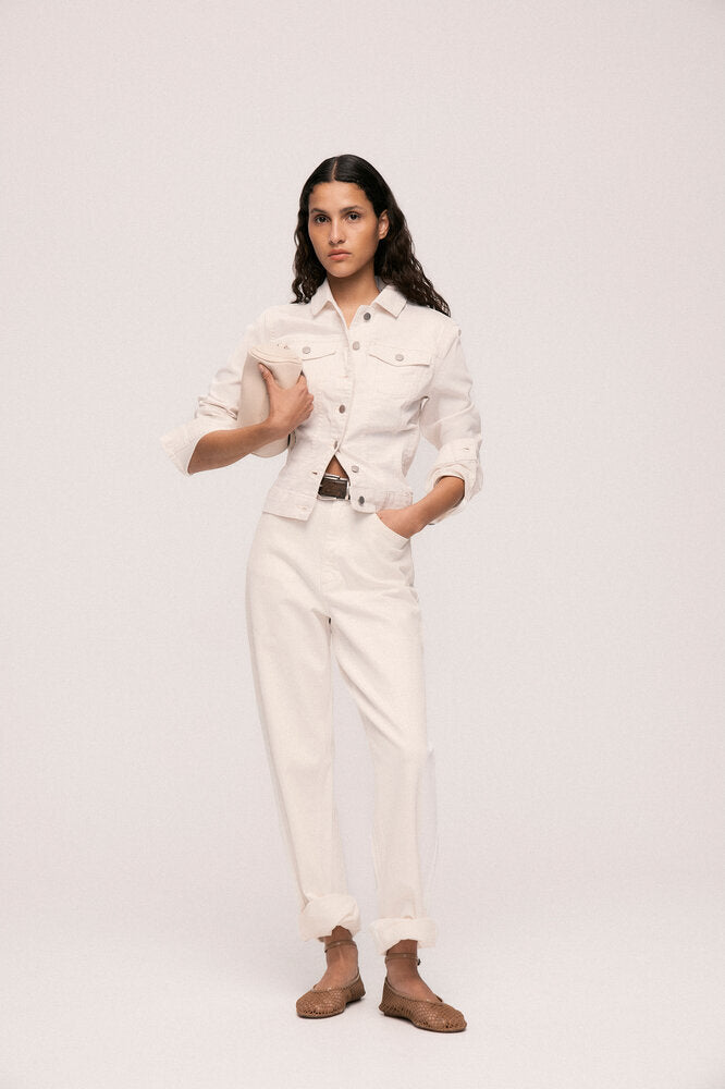 Ecru straight jeans Vikelly Vila