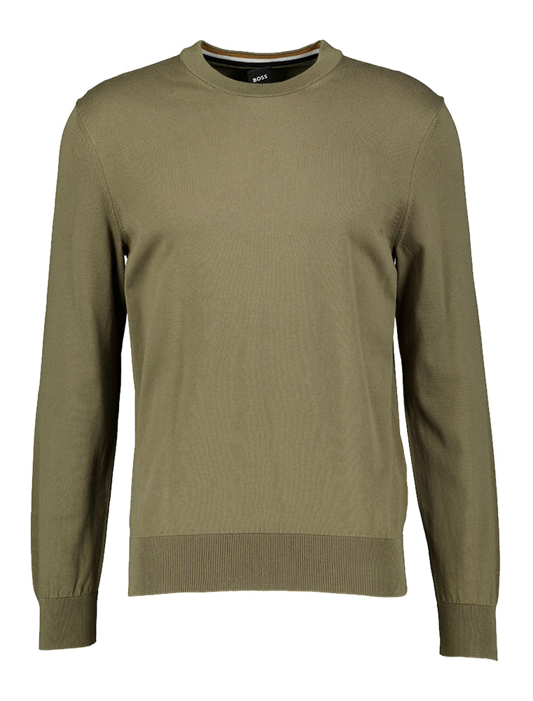 Pull Hugo Boss beige à col rond