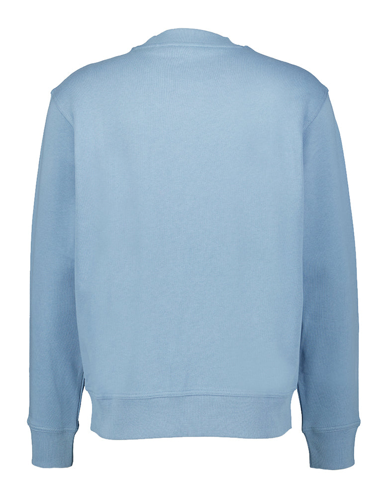 Pull bleu avec logo de la marque Hugo Boss