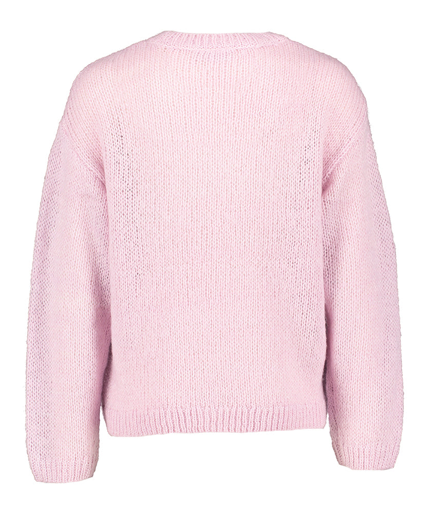 Roze gebreide trui Vimoyano Vila