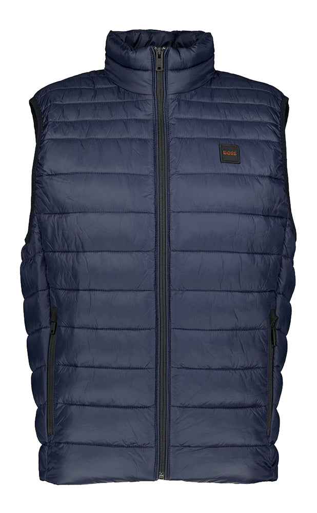 Gilet sans manches matelassé bleu foncé Odeno Hugo Boss