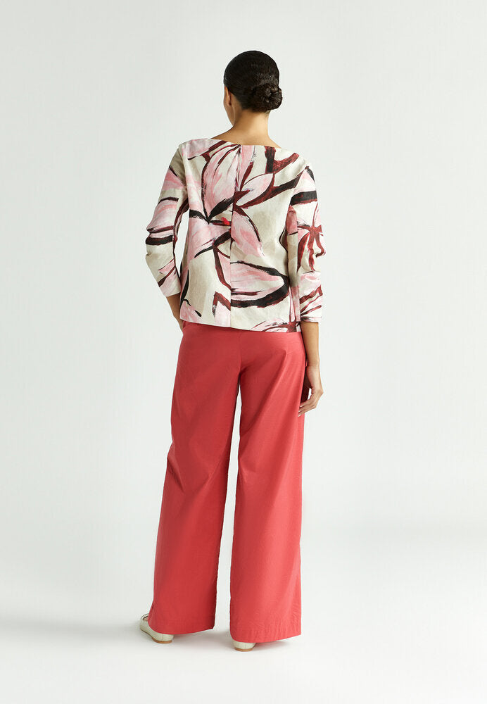 Roze bloes met bloemenprint Hivi Xandres