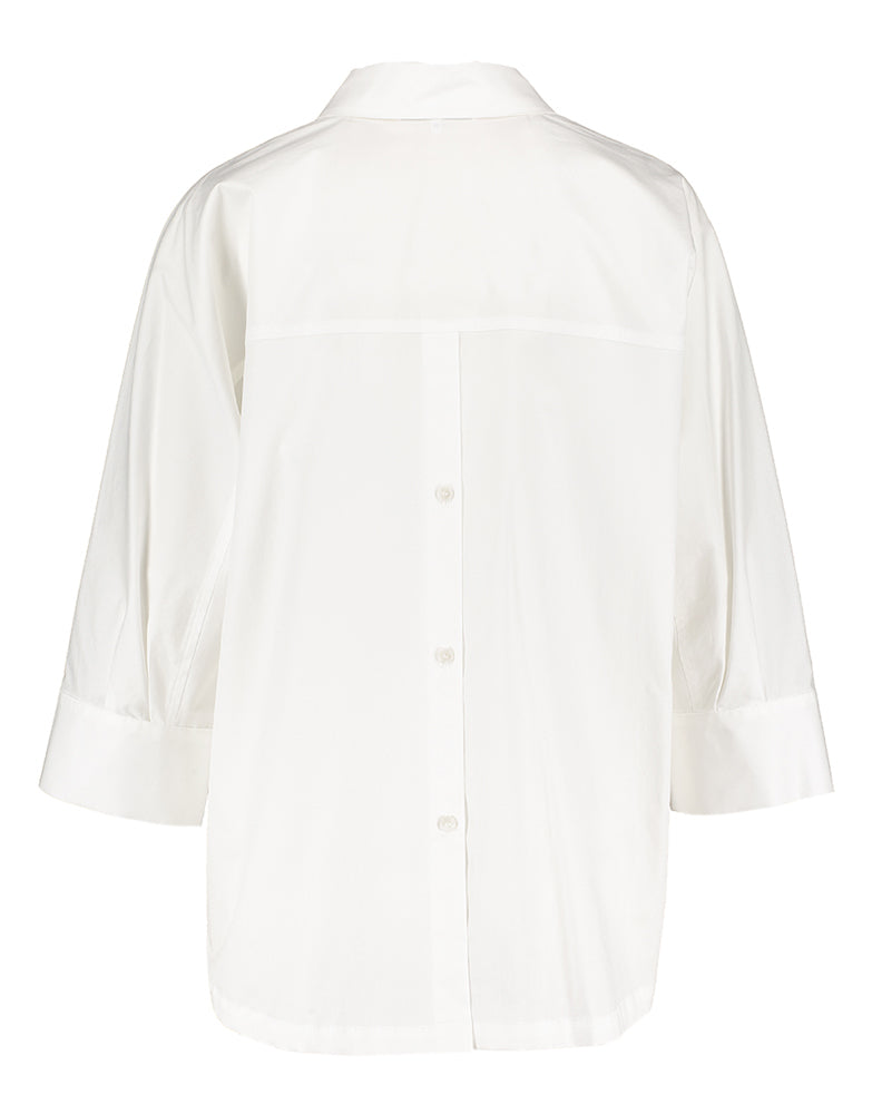 Witte katoenen oversized bloes Hatida Xandres