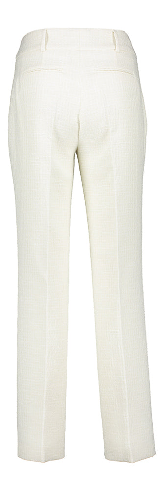 Witte geklede broek met structuur Panchita Xandres