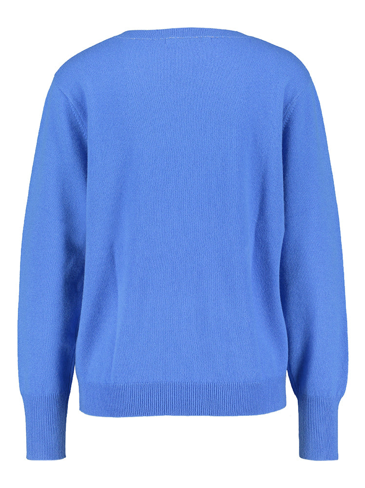 Pull cachemire bleu Kumikko Xandres