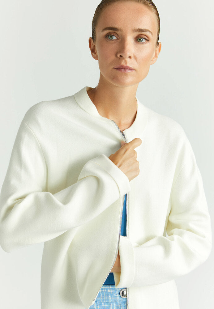 Gilet blanc à fermeture éclair Angello Xandres