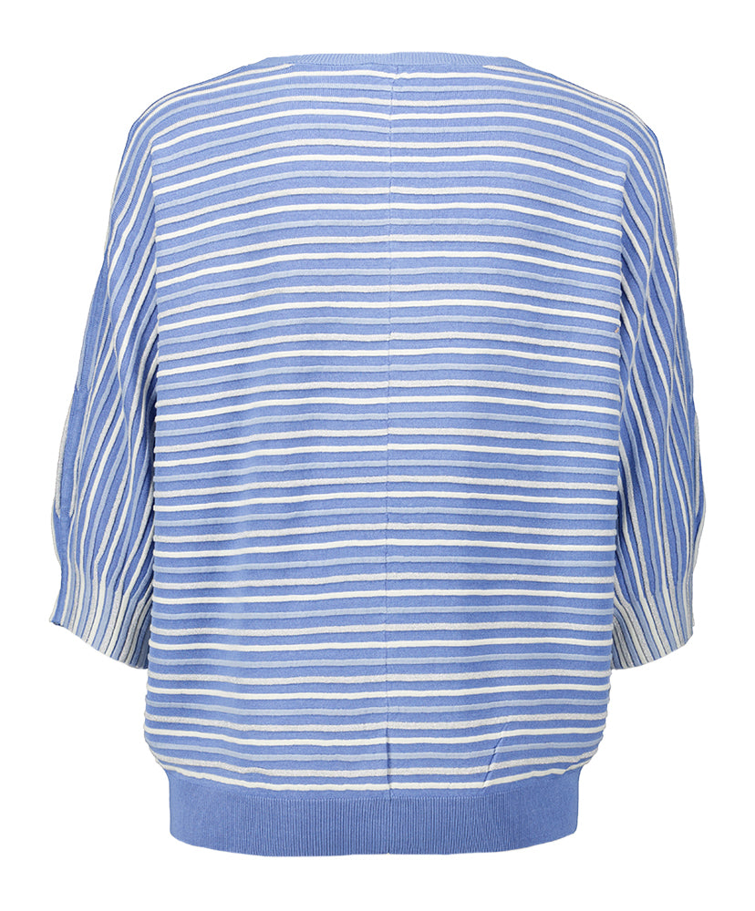 Pull rayé bleu avec fil pailleté Gaboni Xandres