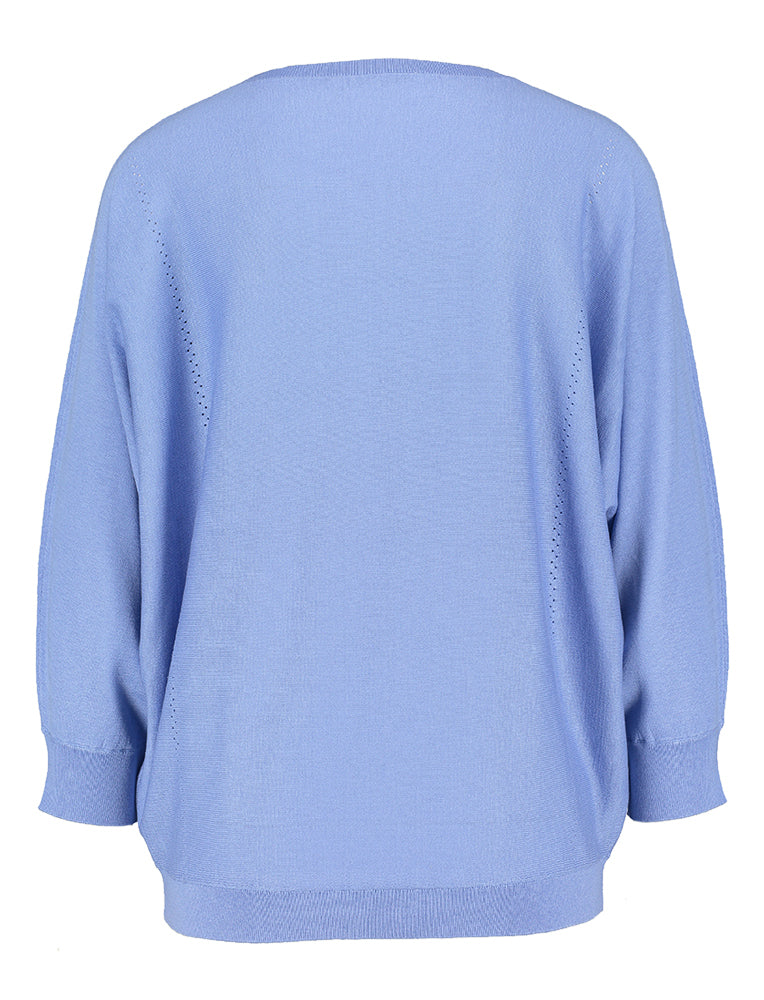 Pull en soie bleu clair Gerlando Xandres