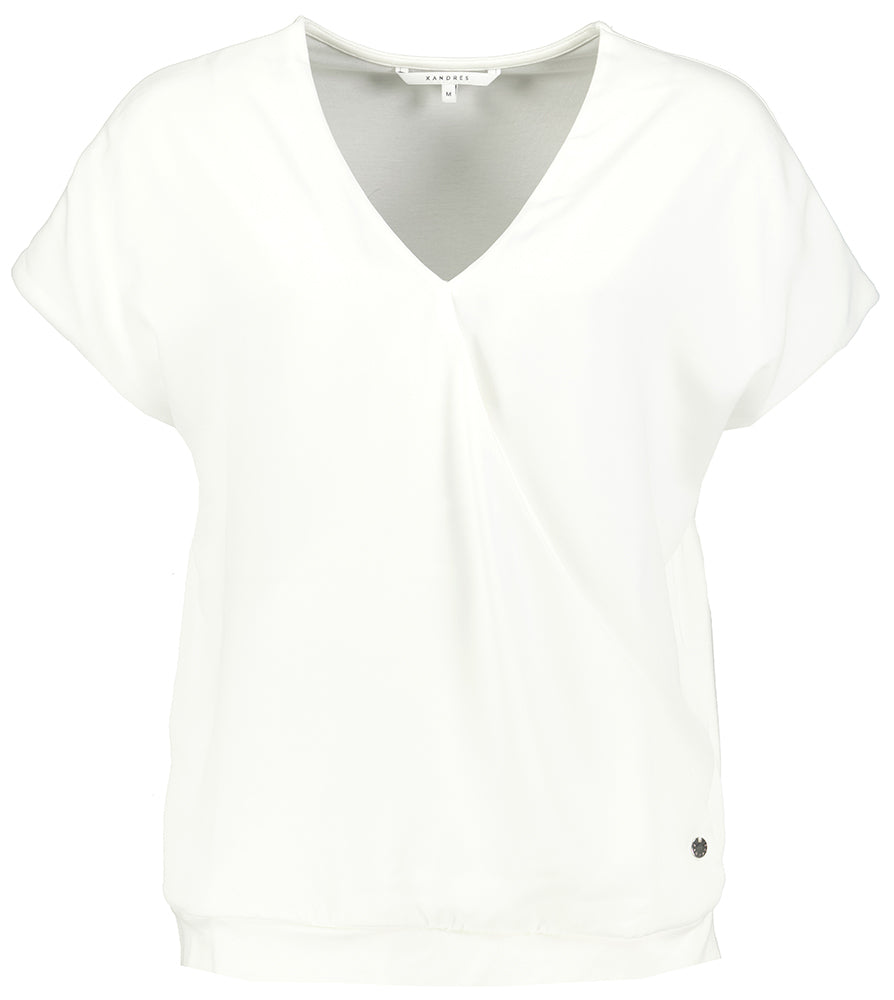 T-shirt blanc avec bandeau Fantatina Xandres