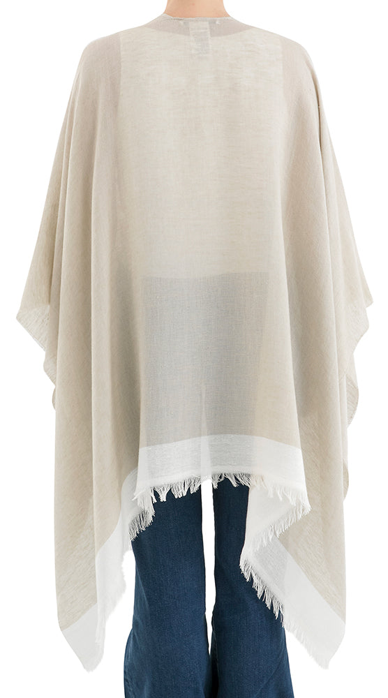 Poncho couleur taupe Summer Xandres