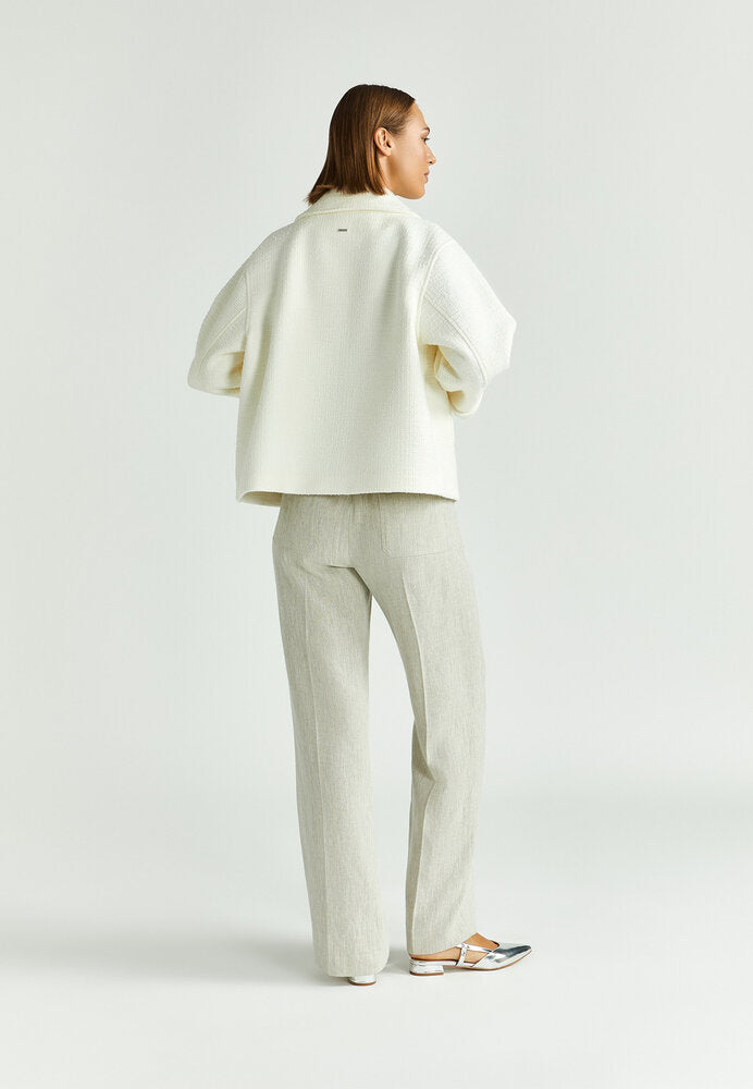 Manteau écru à boutons Bella Xandres