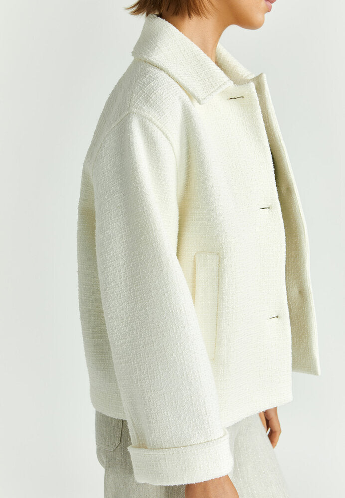 Manteau écru à boutons Bella Xandres