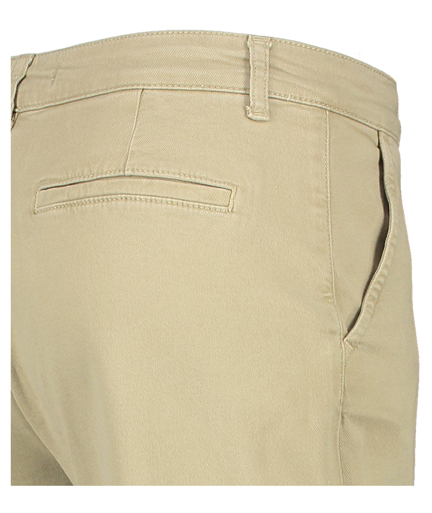 Pantalon slim fit taupe kleureige Xandres