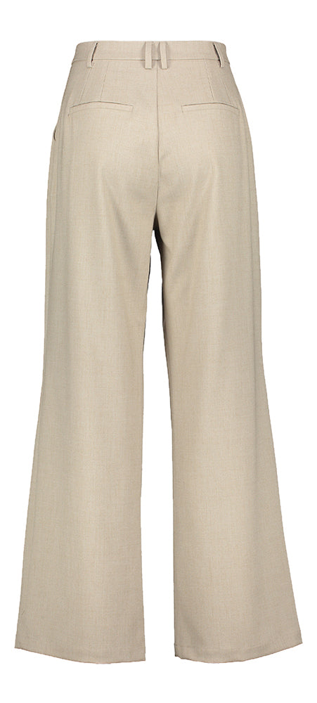 Pantalon beige à plis Minky Neo Noir