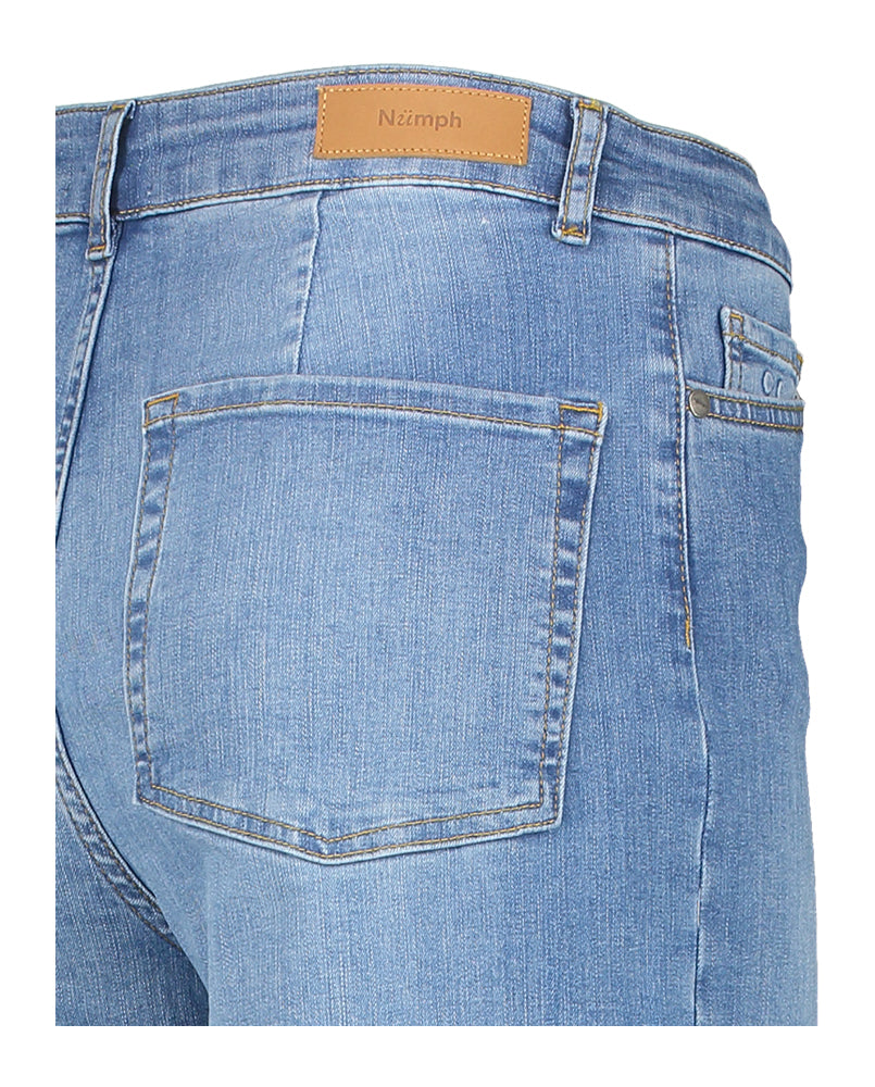 Jean bleu évasé taille haute Paris Numph