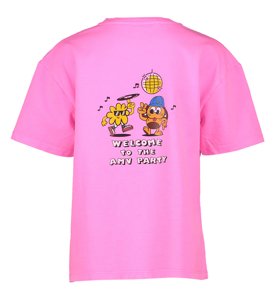 T-shirt rose vintage américain