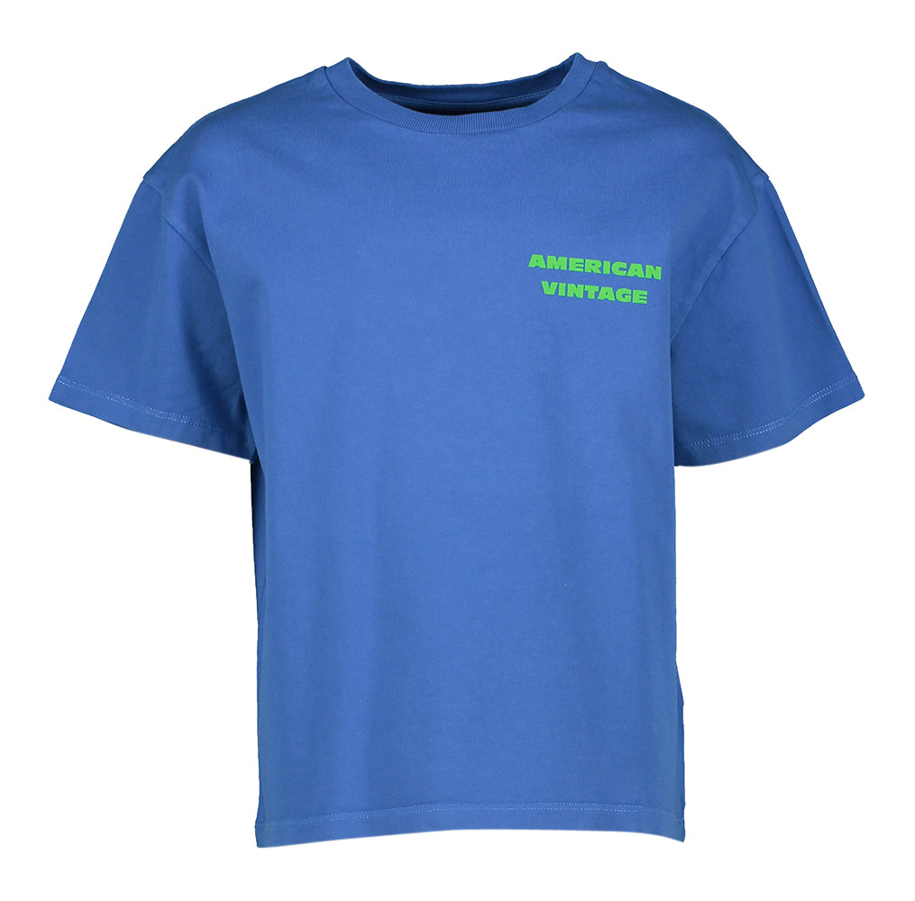 Blauwe t-shirt American Vintage
