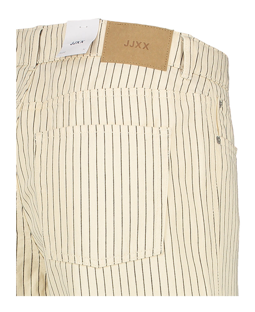Pantalon beige à fines rayures noires JJXX