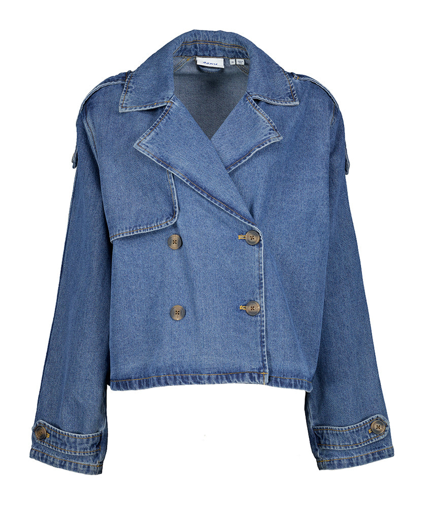 Donkerblauwe jeans jas JJXX