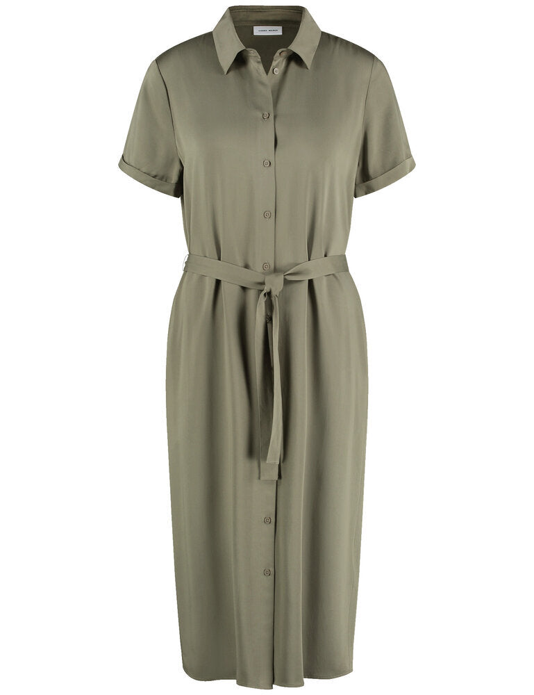 Robe fluide vert kaki avec ruban Gerry Weber