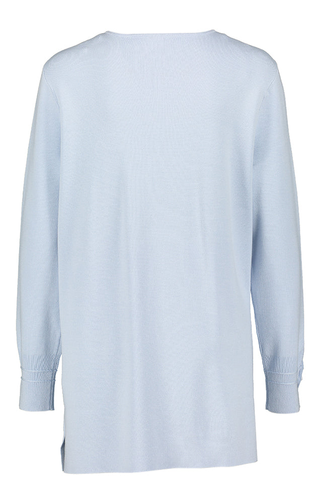 Gilet ouvert bleu clair Gerry Weber avec poches