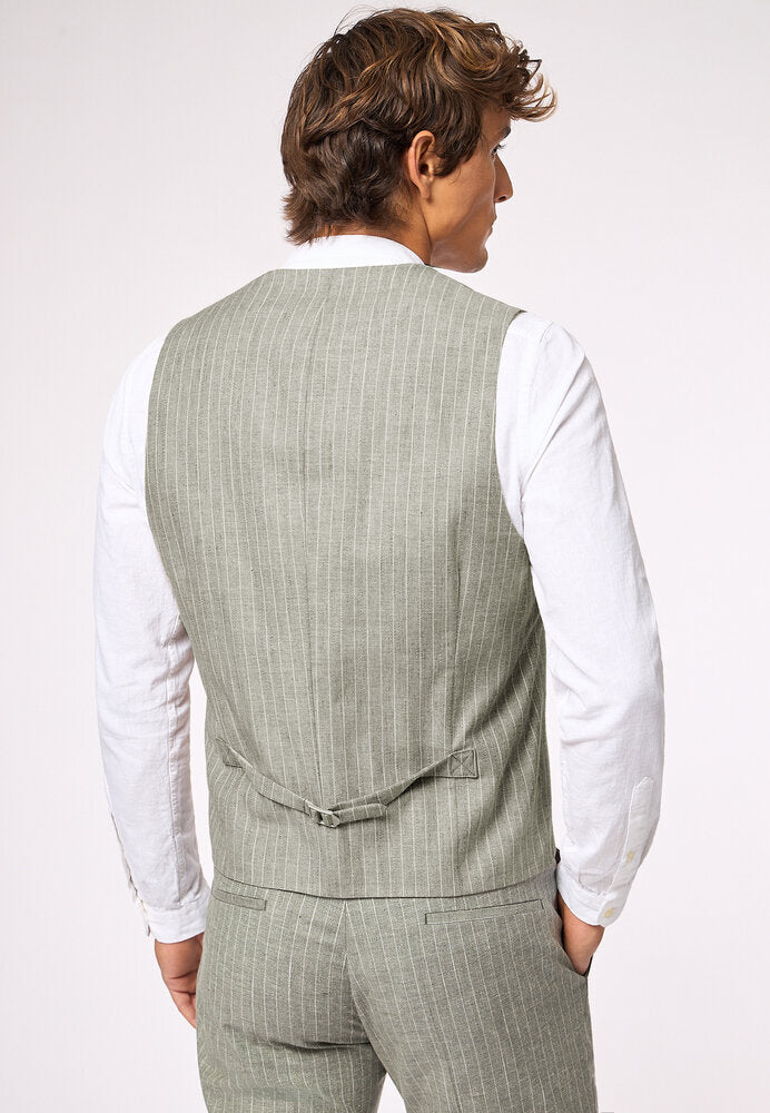 Gilet à rayures vertes Roy Robson