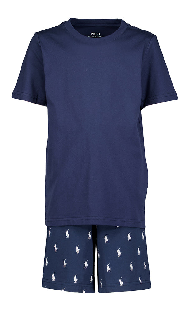 Donkerblauwe 2-delige pyjama set Ralph Lauren