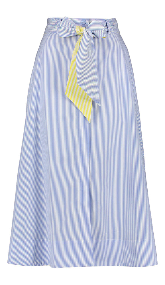 Jupe rayée blanche et bleue Lucero HER