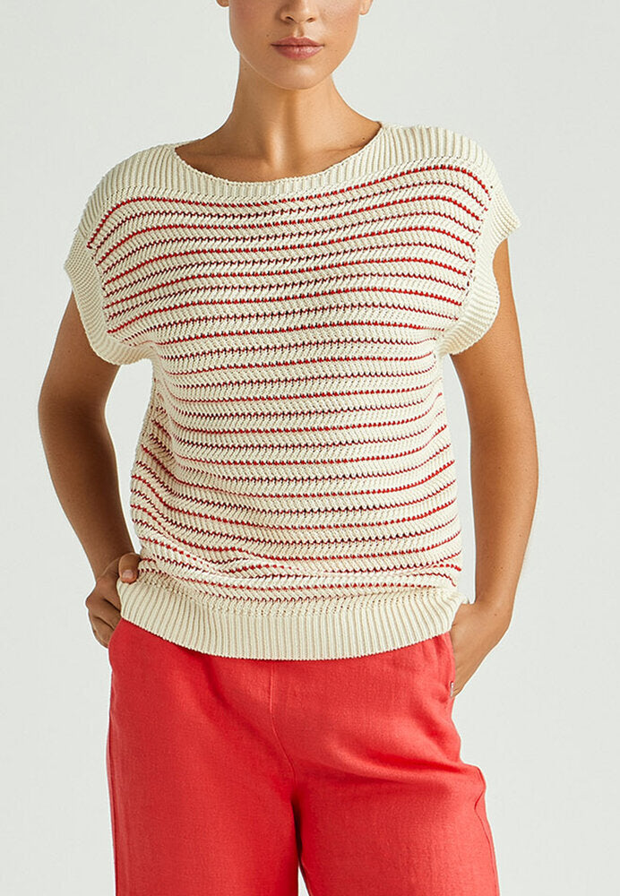 Débardeur beige à motif rhododendron Boone Xandres