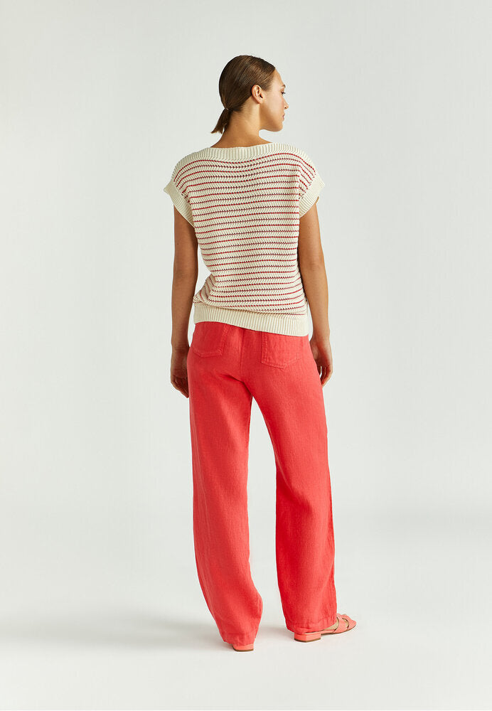 Débardeur beige à motif rhododendron Boone Xandres