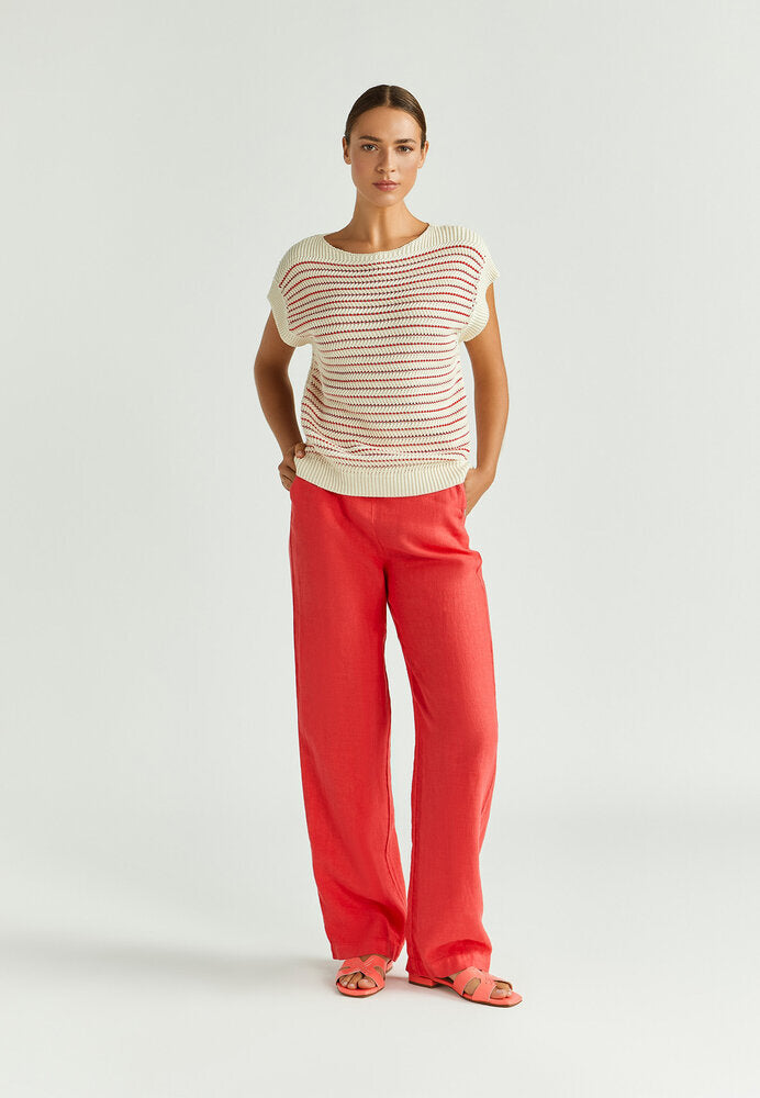 Débardeur beige à motif rhododendron Boone Xandres