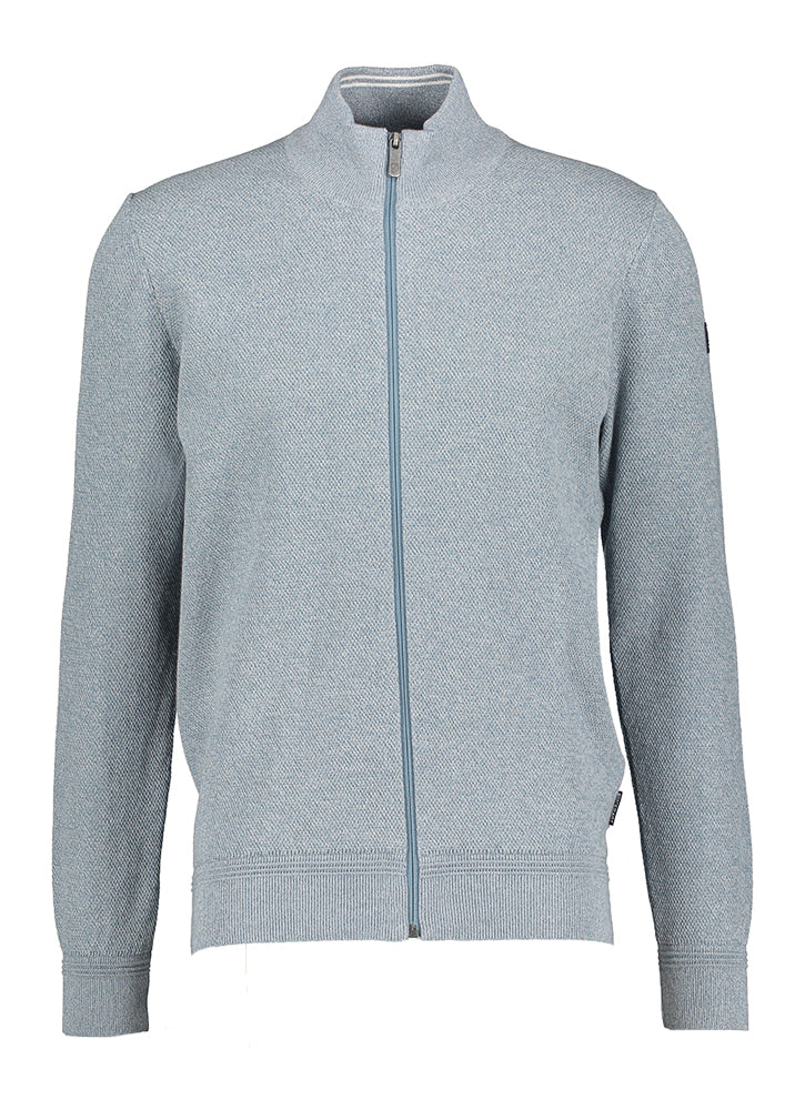 Gilet bleu à fermeture éclair à la pointe de la technologie