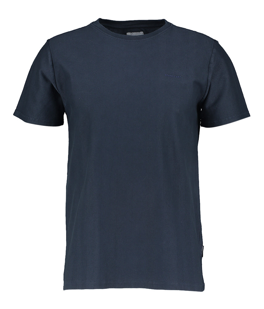 T-shirt en coton bleu foncé State Of Art