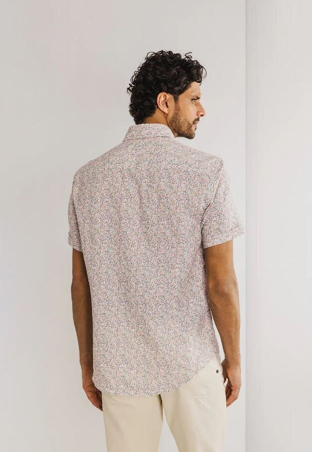 Multi katoenen hemd (regular fit) met korte mouwen State Of Art
