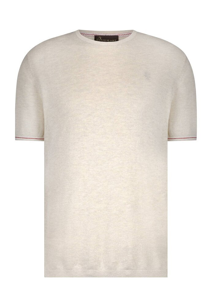 Pull beige à manches courtes State Of Art
