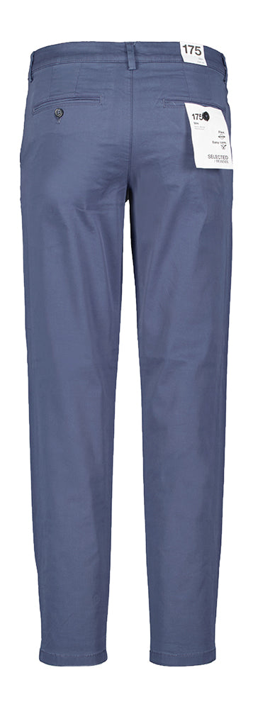 Ocean blauwe slim fit chino Selected